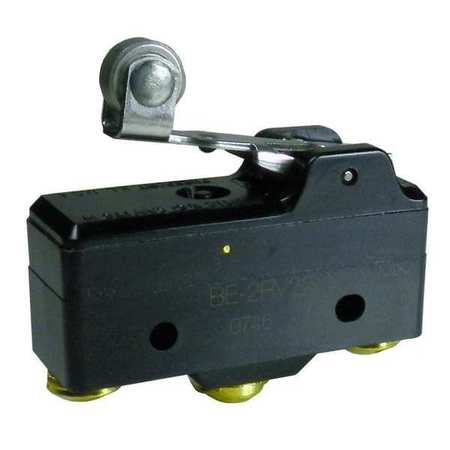 HONEYWELL Industrial Snap Action Switch, Lever, Roller Actuator, SPDT, 20A @ 480V AC Contact Rating BA-2RV22-A2