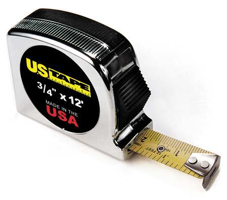 US TAPE 12 ft Tape Measures, 3/4 in Blade 56908