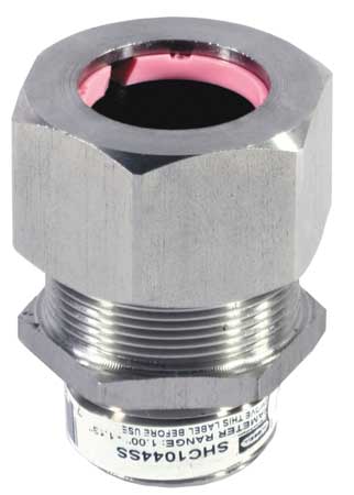 HUBBELL WIRING DEVICE-KELLEMS Liquid Tight Connector, 1in, Straight, Pink SHC1044SS