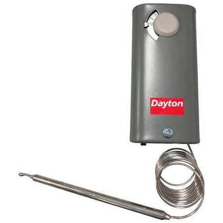 DAYTON Line Volt Mechanical Tstat, Open/Close on Rise, SPDT, 24 to 600VAC 6EDY7