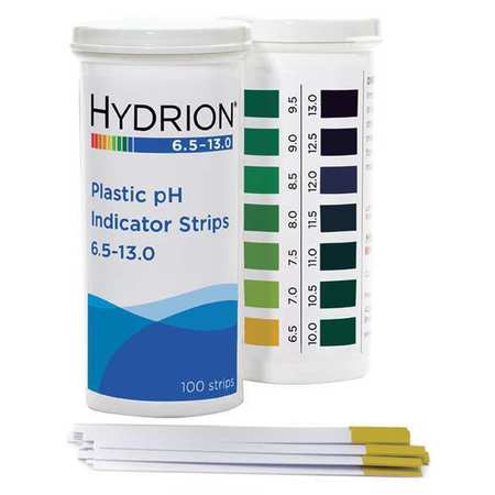 Hydrion pH Strips, Hydrion Spectral, 6.5-13, PK100 9600