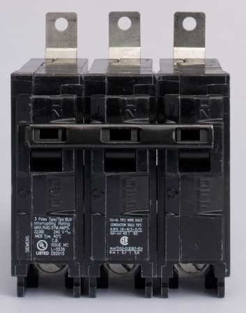 Siemens Miniature Circuit Breaker, BL Series 20A, 3 Pole, 240V AC B320H