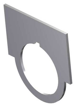 SIEMENS Blank Legend Plate, Brushed Aluminum 52NL02