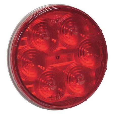 MAXXIMA Stop/Turn/Tail, 4In, 6 LED, Round, Red M42346R