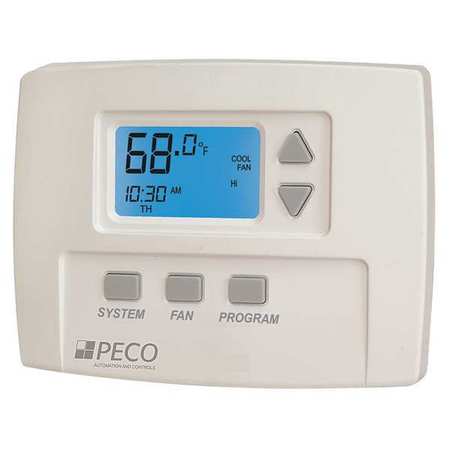 Peco Fan Coil Thermostat, Digital, Programmable TA180-001