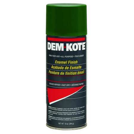 Dem-Kote Spray Paint, Green (Matches John Deere), Gloss, 10 oz. 257671