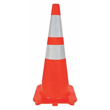 ZORO SELECT Traffic Cone, 28In, Orange 6FGZ5