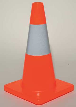 Zoro Select Traffic Cone, 18In, Orange 6FHC5