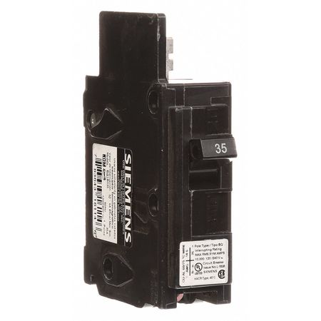 Siemens Miniature Circuit Breaker, BQ Series 35A, 1 Pole, 120V AC BQ1B035