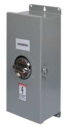 SIEMENS Circuit Breaker Enclosure, E2N, 3 Spaces, 100A, Main Circuit Breaker E2N12