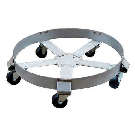 ZORO SELECT Drum Dolly, 1100 lb., 6-1/2 In H, 55 gal. 6FVH8
