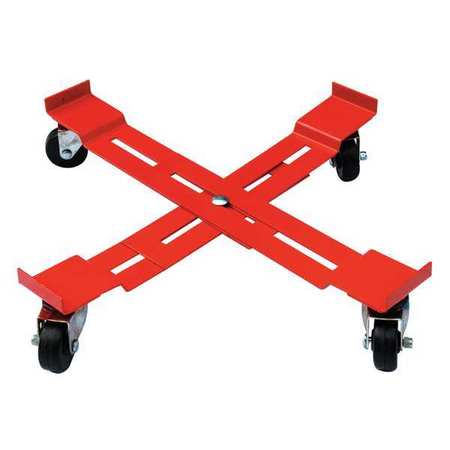 ZORO SELECT Adjustable Drum Dolly, 1000 lb, 5-3/8 In H 6FVJ4