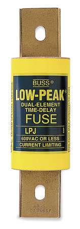 Eaton Bussmann UL Class Fuse, J Class, LPJ Series, Time-Delay, 80A, 600V AC, Non-Indicating LPJ-80SP