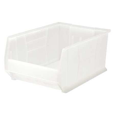 QUANTUM STORAGE SYSTEMS 150 lb Storage Bin, Polypropylene, 16 1/2 in W, 11 in H, Clear, 23 7/8 in L QUS954CL