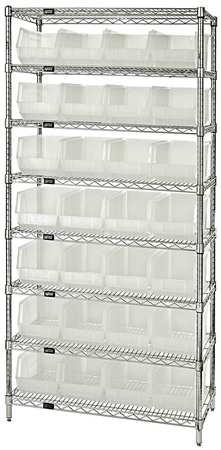 1239-102RD - Quantum Storage - Shelving Unit, 7 Shelves, 30 Bins