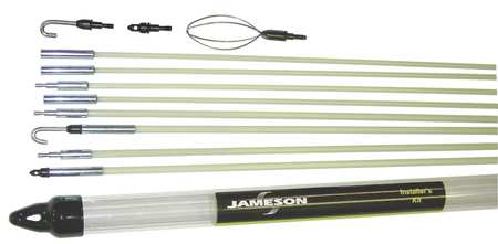 Jameson Installer's Glow Rod Kit w/ 35 ft. of Fiberglass Fish Rod 7-8-IK