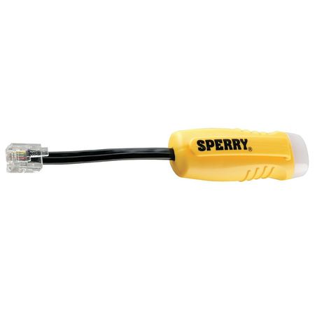 Sperry Instruments Dual Phone Line Tester, LED w/Pocket Clip TT6200L