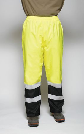 Utility Pro Hi-Vis Rain Pants, Black/Hi-Vis Yellow, L UHV452P-L-32