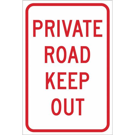 BRADY Traffic Sign, 18 x 12In, R/WHT, ENGR GR AL 115551