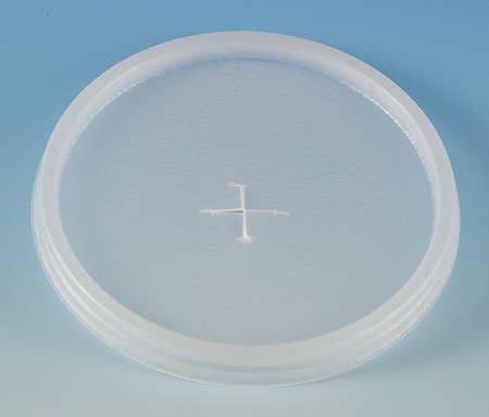 Zoro Select Lid for 10 oz. Cold Cup, Flat, Straw Slot, Translucent, Pk1000 L10S