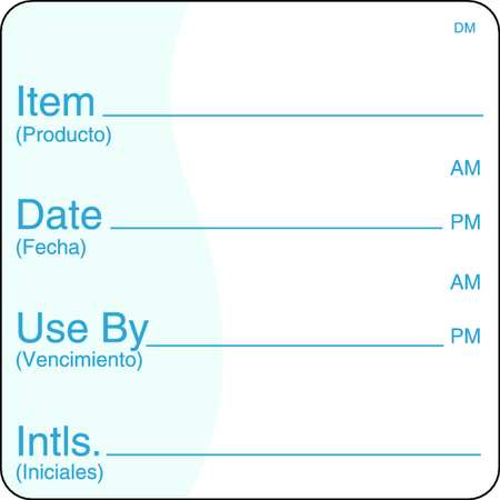 DAYMARK Shelf Life Label, 2 In. H, 2 In. W, PK250 112438