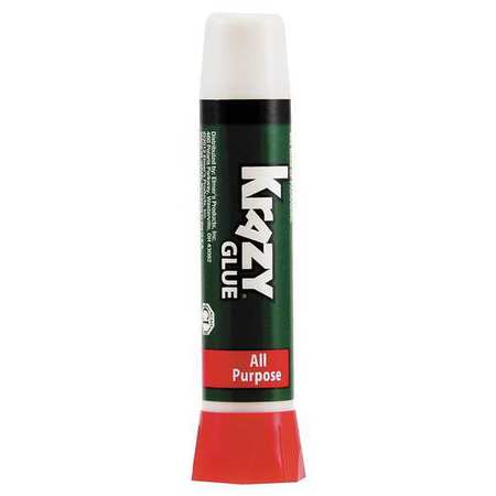 KRAZY GLUE Instant Adhesive, Krazy Glue Series, Clear, 0.07 oz, Tube EPIKG58548R