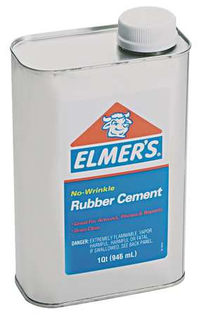 Elmers Contact Cement, Rubber Cement Series, Clear, 1 qt, Can EPI233