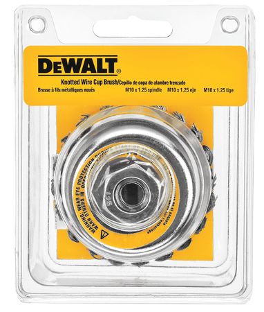 Dewalt 4" x 5/8"-11 HP .020 Carbon Knot Wire Cup Brush DW4916