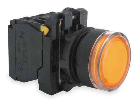 Schneider Electric Illuminated Push Button, 22 mm, 1NO/1NC, Orange XB5AW3565