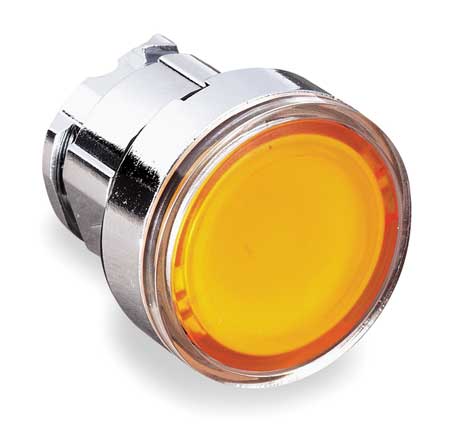 SCHNEIDER ELECTRIC Illuminated Push Button Operator, 22 mm, Yellow ZB4BW353