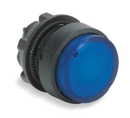 SCHNEIDER ELECTRIC Illuminated Push Button Operator, 22 mm, Blue ZB5AW163