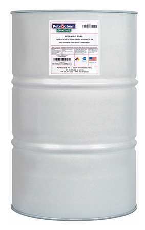PETROCHEM 55 gal Drum, Hydraulic Oil, 68 ISO Viscosity, 20W SAE FOODSAFE HYDRAULIC FG-68-055