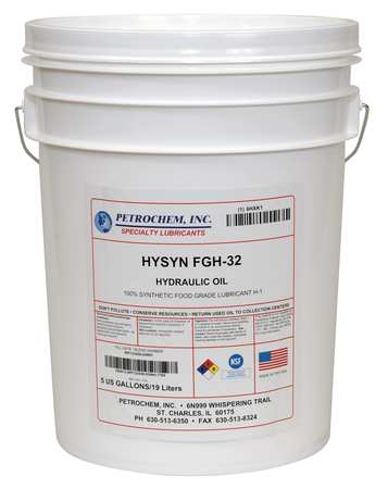 Petrochem 5 gal Pail, Hydraulic Oil, 32 ISO Viscosity, 10W SAE HYSN FGH-32-005