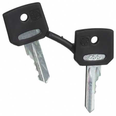 SCHNEIDER ELECTRIC Set of Keys, Replacement, 22mm ZBG455