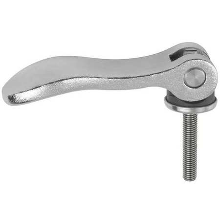 KIPP Cam Lever Adjustable, Stainless Steel Electropolished, Size: 2, M10X40, A=96, B=33, 3 K0647.2512010X40