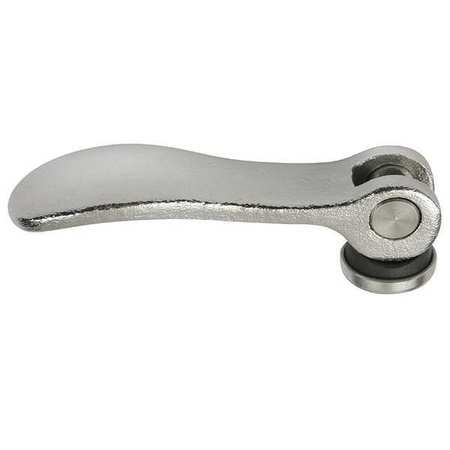 KIPP Cam Lever, Stainless Steel Electropolished, Size: 1, D=1/4-20, A=70, 4, B=21, 5, Comp: Stainless Steel K0645.15120A2