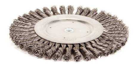 Weiler Twist Wire Wheel Wire Brush, Arbor, 8" 94022