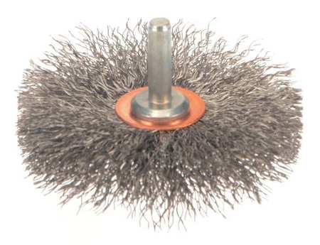 WEILER Conflex Wire Brush, 3", 1" W, 0.0118" 93043