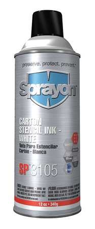 SPRAYON Stencil Ink, White SC3105000