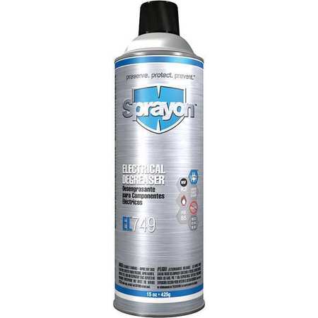 SPRAYON Liquid 15 oz. Electrical Degreaser, Aerosol Can SC0749000