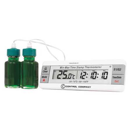 TRACEABLE Digital Thermometer, -58 Degrees to 158 Degrees F for Wall or Desk Use 4306
