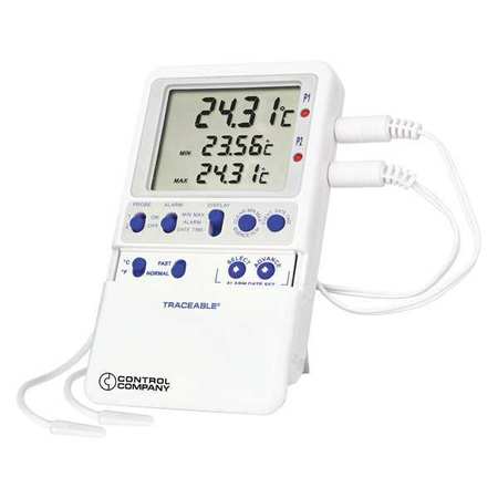 Traceable Digital Thermometer, -58 Degrees to 158 Degrees F for Wall or Desk Use 4240