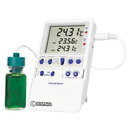 TRACEABLE Digital Thermometer, -58 Degrees to 158 Degrees F for Wall or Desk Use 4238