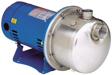 Goulds Water Technology Booster Pump, 1 hp, 208 to 240/480V AC, 3 Phase, 1-1/4 in NPT Inlet Size, 1 Stage LB1035