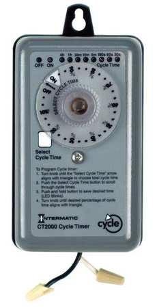 INTERMATIC Timer, Percent Cycle, NEMA3R, 20A, 3Hrs52Min CT2000