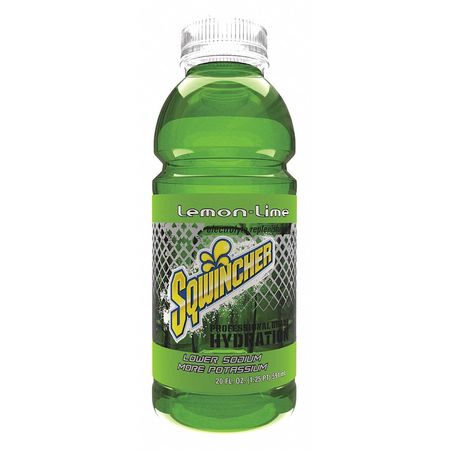 Sqwincher Sports Drink, Regular, 20 oz ready to drink, Lemon-Line, 24 Pack 159030538