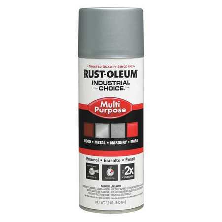 Rust-Oleum Spray Paint, Dull Aluminum, Gloss, 12 oz 1614830