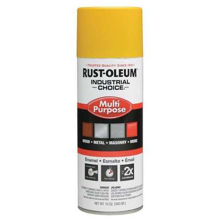 Rust-Oleum Spray Paint, OSHA Safety Yellow, Gloss, 12 oz 1644830