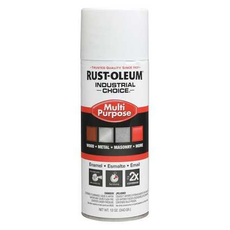 Rust-Oleum Spray Paint, White, Gloss, 12 oz. 1692830