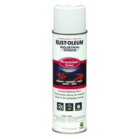 Rust-Oleum Inverted Marking Paint, 17 oz, White, Water -Based 203039